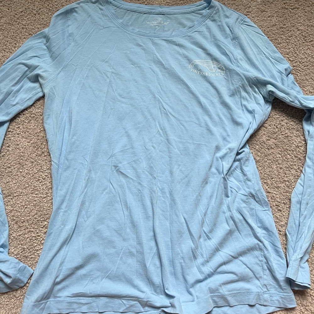 Vineyard Vines Women’s Long Sleeve T-Shirt- baby blue